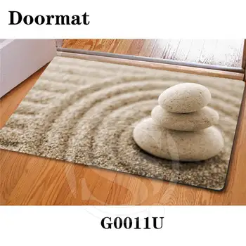 

Drop Shipping beautiful stone Zen stone Custom Doormat Home Decor Bedroom Carpet Classic Durable Floor Mat SQ0630-Y7634