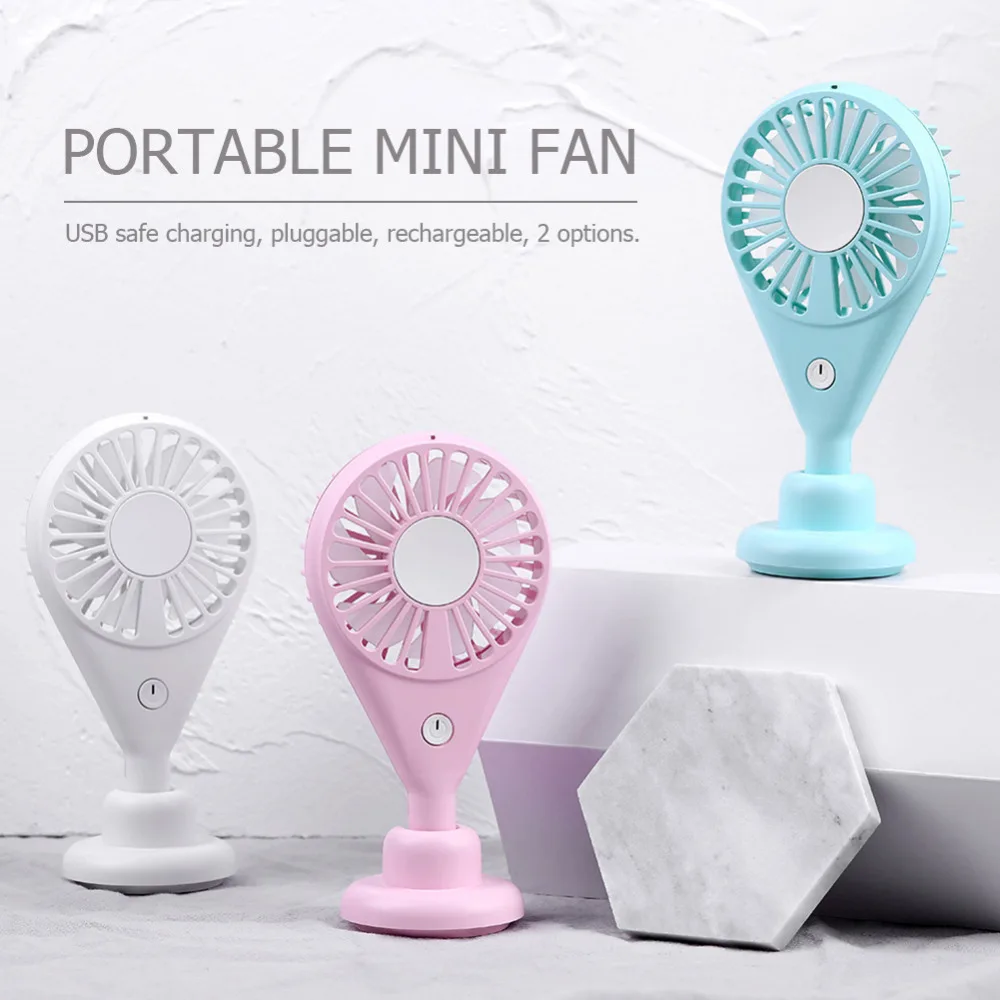 Portable Mini Fan Handheld Ventilador USB Rechargeable Fan 7 Blades Desktop Summer Cooler Air Cooling Fan for Outdoor Travel (5)