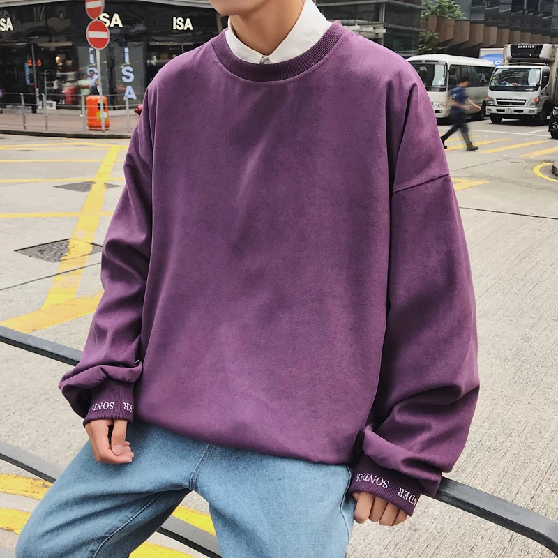 Men Sweatshirts Striped Korean Style Fashion Pullovers main image 1