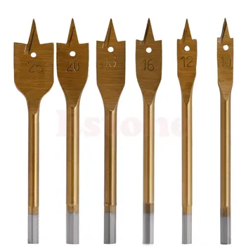 

6pcs/Set Tools Industrial Spade Paddle Flat Wood Boring Drill Bit