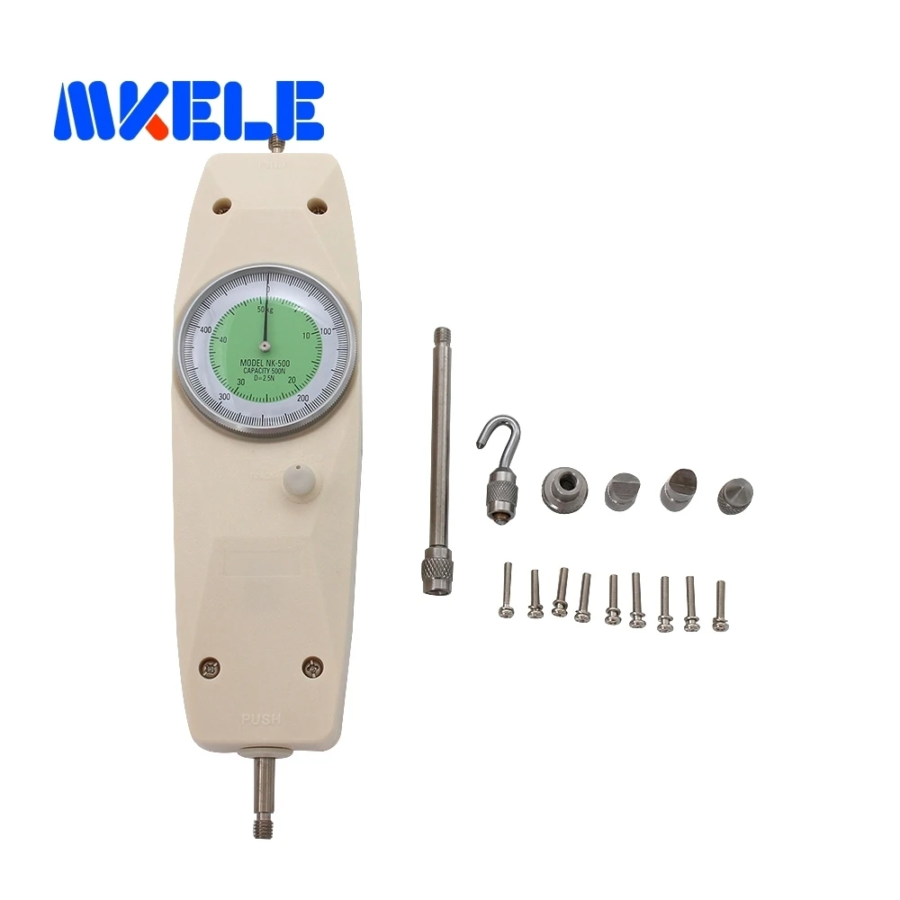 NK-500 500N Analog Push Pull Force Gauge Dynamometer Force Gauge Tester Meter