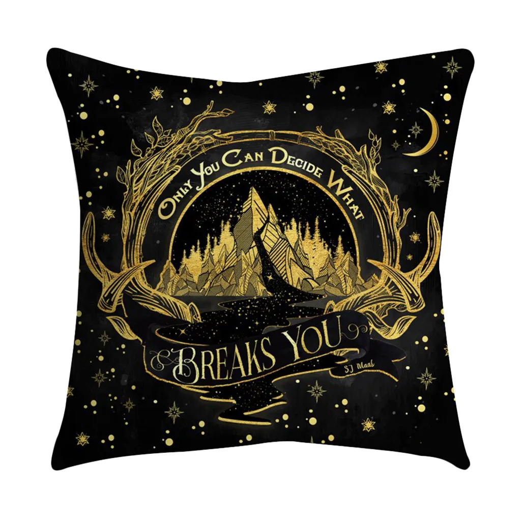 

ISHOWTIENDA Rose Black Gold Cushion Cover Square Pillowcase Home Decoratio sofa decorative cushions printed square polyester