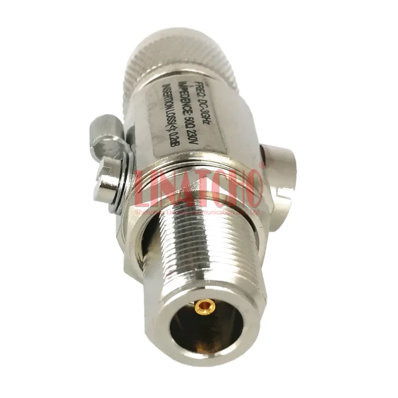 DC 3GHz 230V N female to N male coaxial marine antenna lightning surge protector 5