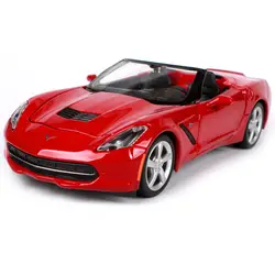 Maisto 1:24 2014 corvette stingray цвет красный, желтый автомобиль, литье под давлением модели автомобиля для сбора motorcar литья под давлением форма для