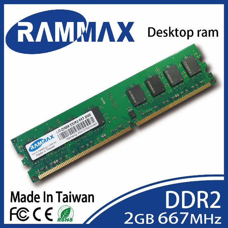 

New sealed LO-DIMM 667Mhz Desktop Memory Ram 2GB DDR2 PC2-5300 240-pin/CL5/1.8v compatibility with all PC Computer motherboards