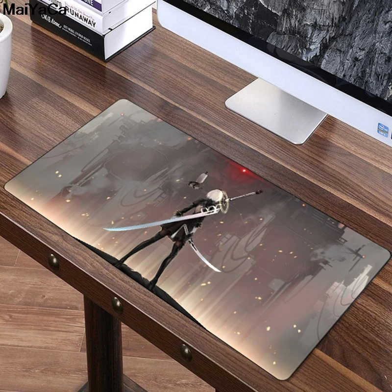 MaiYaCa 70x30cm Speed Large Mouse Pad Mat Washable Gaming Big Mousepad Desk Cushion NieR Automata YoRHa Keyboard Shop Gift Prize |