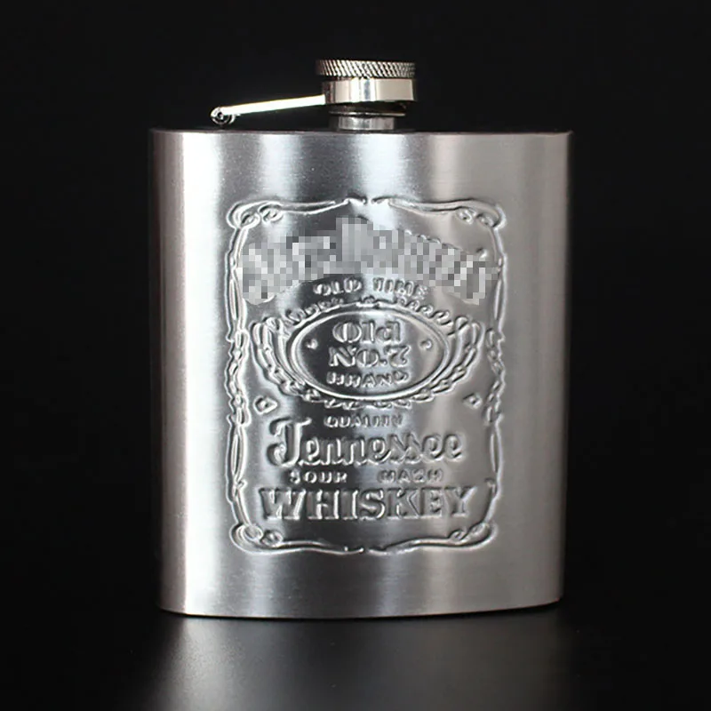 

7oz Portable Stainless Steel Hip Flask with Box as Gift Whiskey Honest Flask Bottle Russian Wine Mug Wisky Jerry Can Hip Flasks