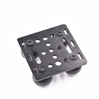 

1pcs black Anodized Aluminum V-Slot Gantry Plate set- 20mm with solid wheel