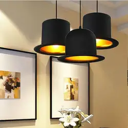 Горячая Распродажа 110 В/220 В Top Hat подвесные светильники алюминия шляпа свет для Кухня D26cm * H17cm творческий кулон лампа для Кофе Магазин Бар