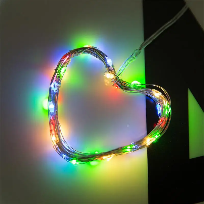 1 Silver Wire LED String lights Holiday lighting Fairy Garland For Christmas Tree Wedding Party Decoration LED Starry String light