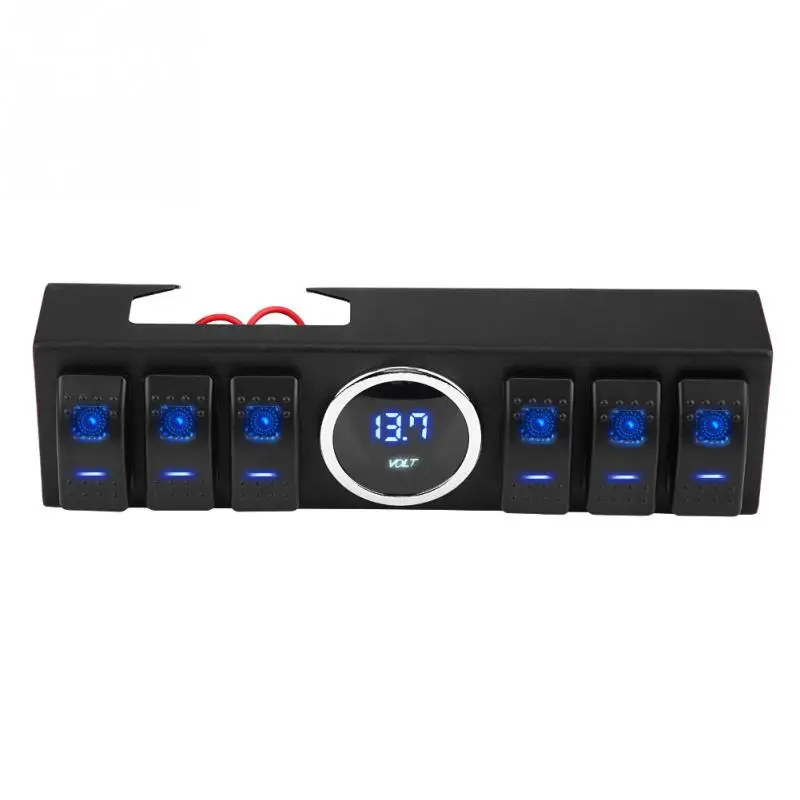 6 Rocker Source System Relay Switch Pod Panel Control Bracket W Blade