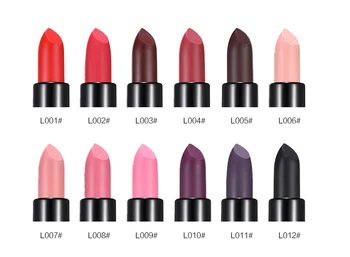 

Lipstick Waterproof Long Lasting Lip Gloss Red Black Lipstick Batom Matte Lipstick Dark Beauty Vampire Cosplay lipstick L208#