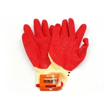 1 пара практичные нейлоновые латексные перчатки рабочие красные перчатки, против разрезов и противоскользящие рабочие защитные Руки