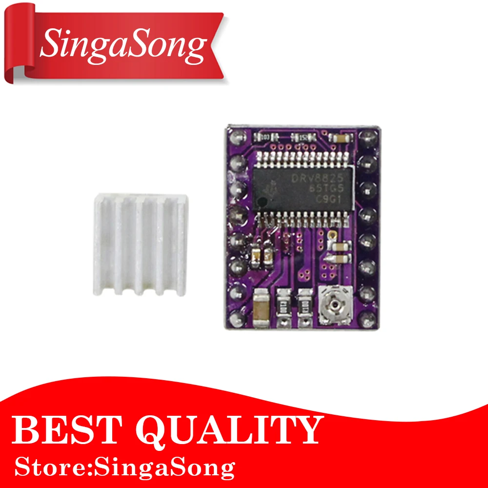 

5pcs/lot. StepStick DRV8825 Stepper Motor Driver Carrier Reprap 4-layer PCB RAMPS replace A4988 for 3D Printer