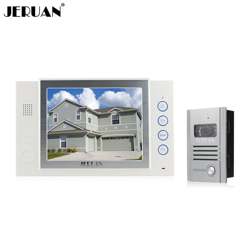 

JERUAN 8 Inch Door Phone Doorbell System Video Recording Photo Taking 700TVL COMS Camera Free Shipping Intercom