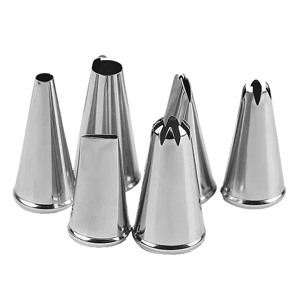 

TFBC 6 Pcs Douille Buses Inox Creme Gateau Patisserie Cake Decorating