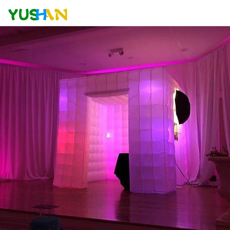 Popular cube inflatable photo booth party portable photo