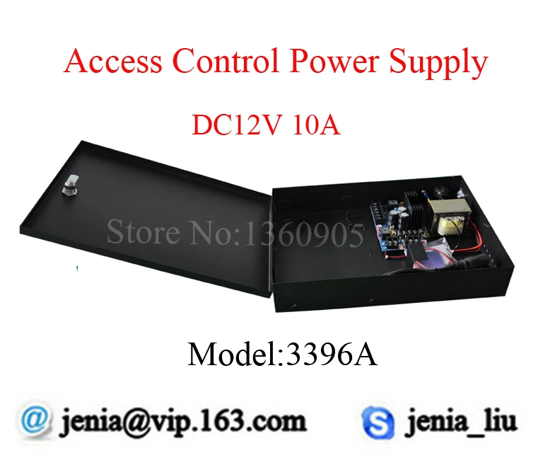 ФОТО New Lockable DC 11V-14V Wide Voltage Professional Switch Metal Case 220V Input DC12V @ 10A Output Access Control Power Supply