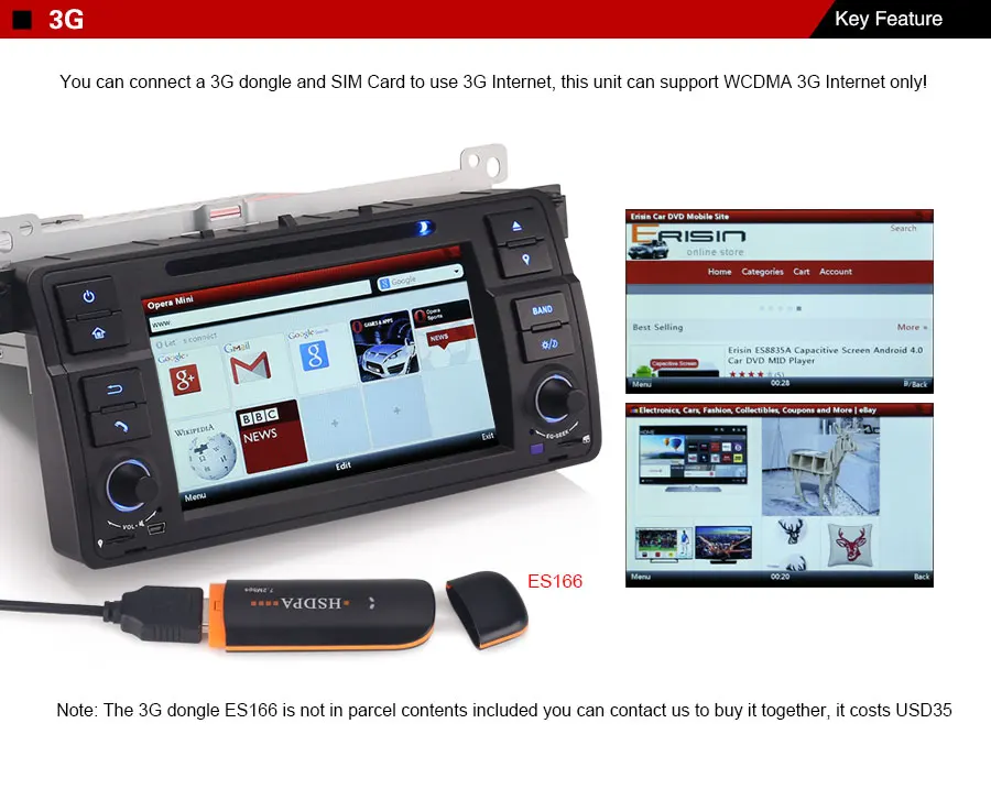 Cheap Erisin ES7162B 7" Win8 UI Car DVD Player GPS 3G DAB+ for BMW E46 M3 3 Cheap Erisin ES7162B 7" Win8 UI Car DVD Player GPS 3G DAB+ for BMW E46 M3 3