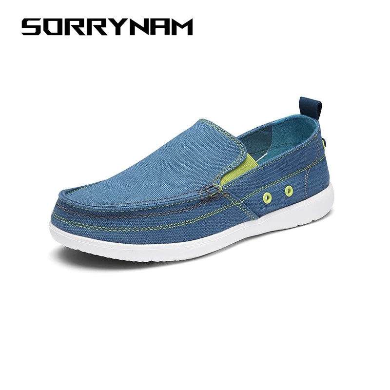 

Men Canvas Shoes Simple Casual Mens Loafers Spring Summer Autumn Anti-Slip Comfortable Shoes Man Flats Sorrynam