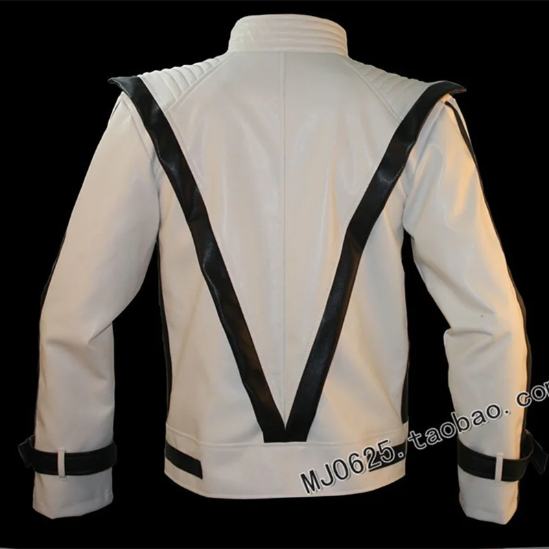 Горячая MJ Майкл Джексон Белый вокальный концертный Триллер Куртка Верхняя одежда панк