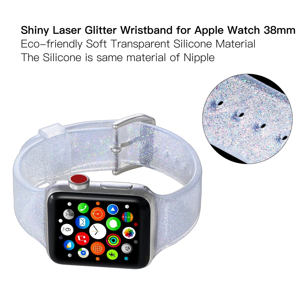 Спортивный силиконовый ремешок для apple watch серии 5 4 3 2 1 44 мм 40 мм 42 мм 38 мм сменный ремешок для iWatch