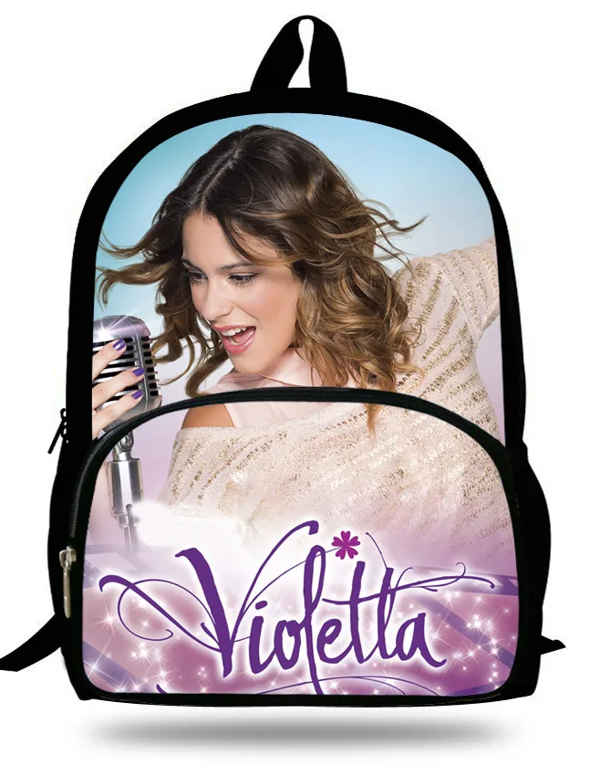 16-дюймовый Mochila рюкзак Violetta, дизайнерский детский школьный рюкзак с рисунком детские школьные сумки для девочек подростков