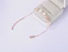 Lokaer-pulsera clásica de margaritas de acero y titanio para mujer, brazalete con cadena de Color dorado y rosa, joyería B17066 ► Foto 3/5