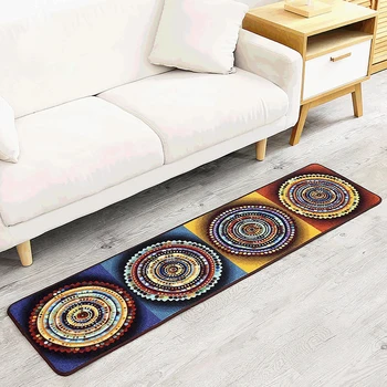 

Fashion National style Geometric abstraction Rug Runner Kitchen Non-slip Living Room Bedroom Sofa Carpet Decorator Floor Rug