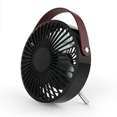 Портативный мини-вентилятор с USB портом вентилятор три лопасти для дома/офиса ABS Электрический Настольный компьютер литиевый вентилятор с ножкой лезвия - Цвет: black