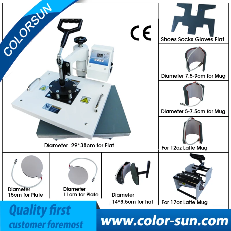 Versatility digital 9 in 1 combo T shirt mugs caps shoes flat font b heat b