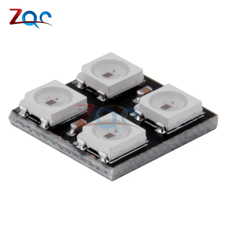 WS2812B 2*2 4 Bit Full Color 5050 RGB LED Lamp Panel Light module For Arduino