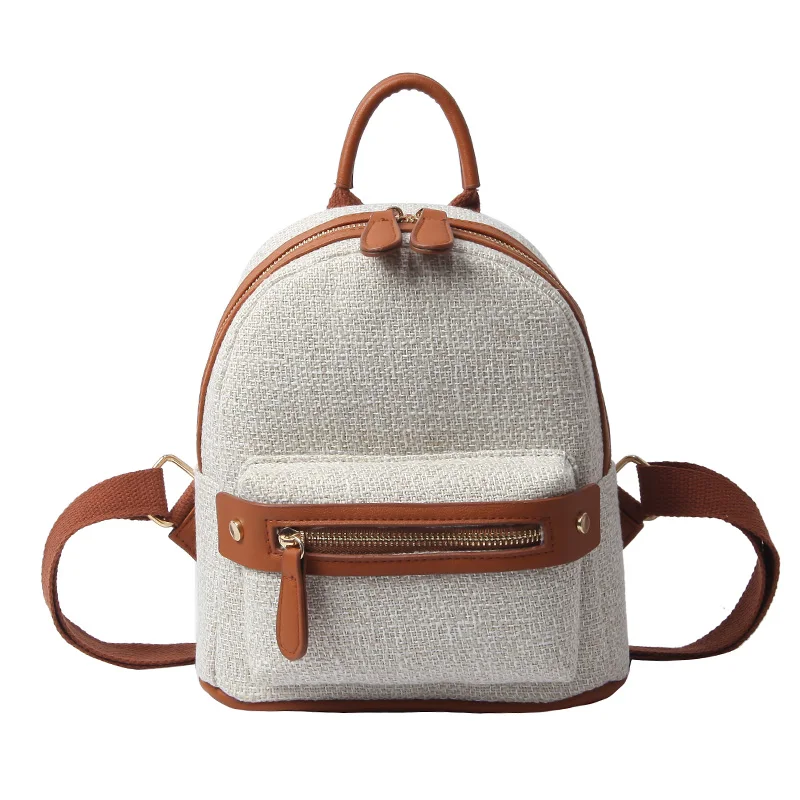 

2018 fashion new mini ladies backpack cotton fashion style bag small backpack girls