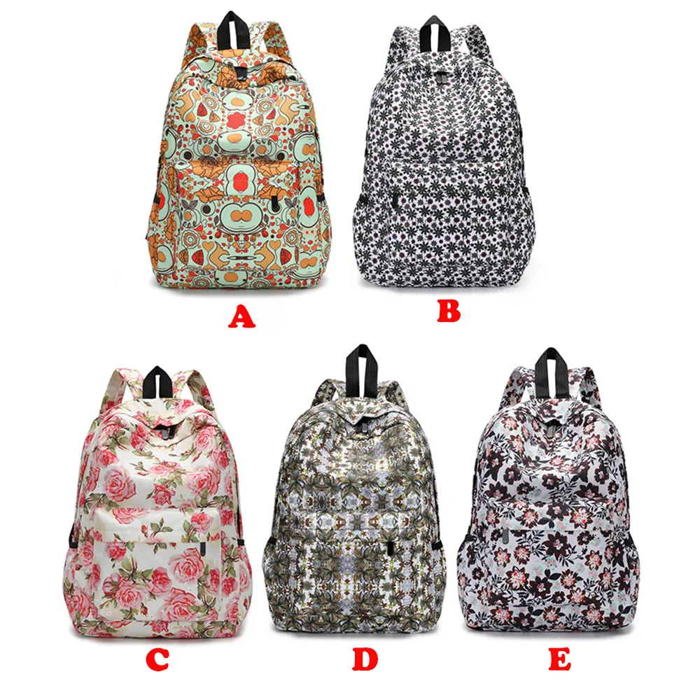 Mochilas de estilo fresco para mujer, mochilas con estampado Floral, mochilas de viaje para mujer, mochila femenina, masculina # Zer Mochilas de estilo fresco para mujer, mochilas con estampado Floral, mochilas de viaje para mujer, mochila femenina, masculina # Zer