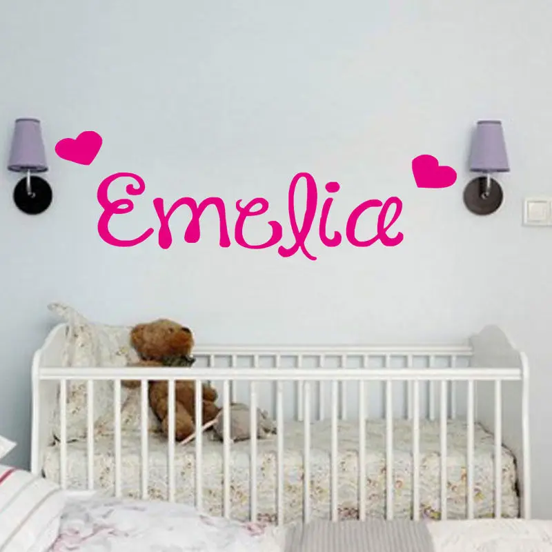 cohetes /& Stars Nombre Personalizado Niños Niño Niña Vivero Dormitorio Pegatinas De Pared