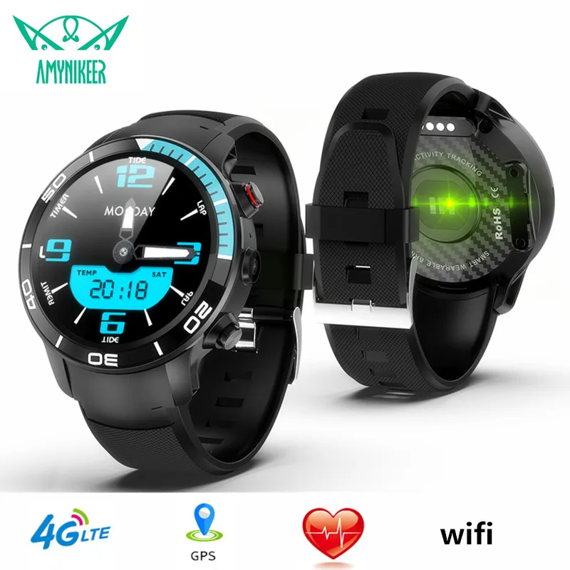 

AMYNIKEER smart watch H8 heart rate monitor 4G network 1G+16G Wi-Fi GPS navigation 5 million pixel IP68 waterproof smartwatch