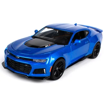 

Maisto 1:24 2017 camaro ZL1 blue car diecast shiny racing car model for collecting cool modern motorcar diecast 31512