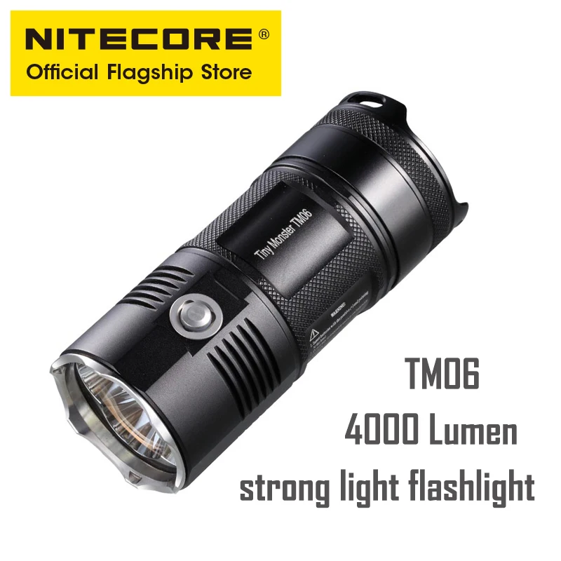 NITECORE TM06 МОЩНЫЙ СВЕТИЛЬНИК большой дальности открытый перезаряжаемый водонепроницаемый светильник с высокой мощностью светильник с литиевой батареей