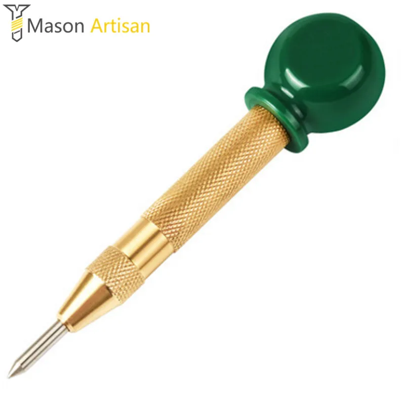 

Auto Center Punch Spring Loaded Glass Crushing Hand Tool With Grip Adjustable Impact Perfect for Metal Wood Work Tools for Auto