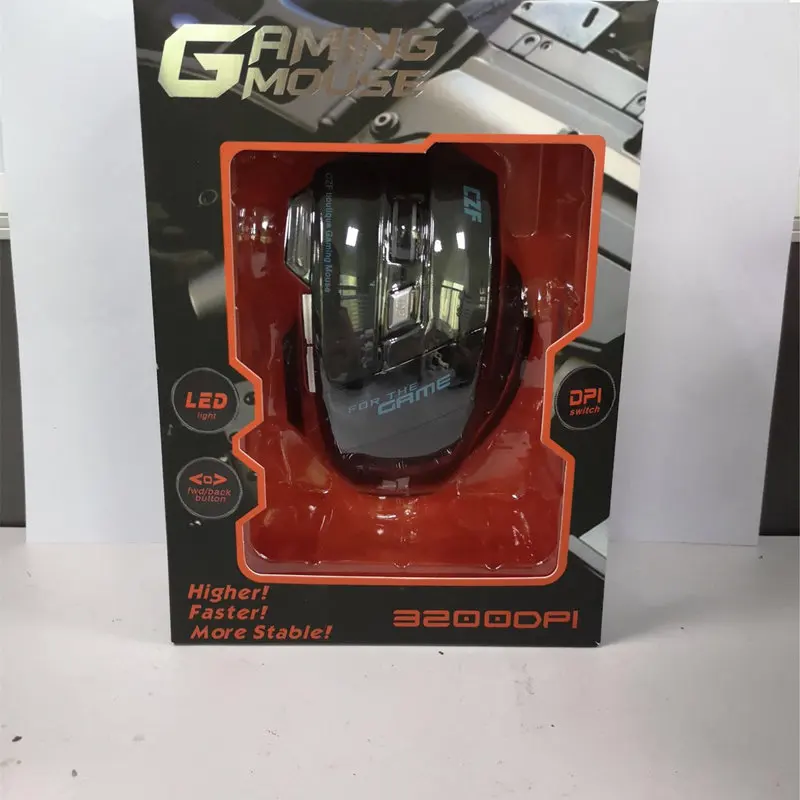 Профессиональная Проводная игровая мышь 6 клавиш 5500 DPI светодиодный оптический USB