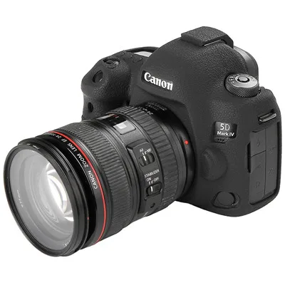 Мягкий силиконовый резиновый защитный корпус для камеры чехол кожа для Canon 5D MARK IV 5D4 5DIV камера сумка Защитная крышка - Цвет: Black
