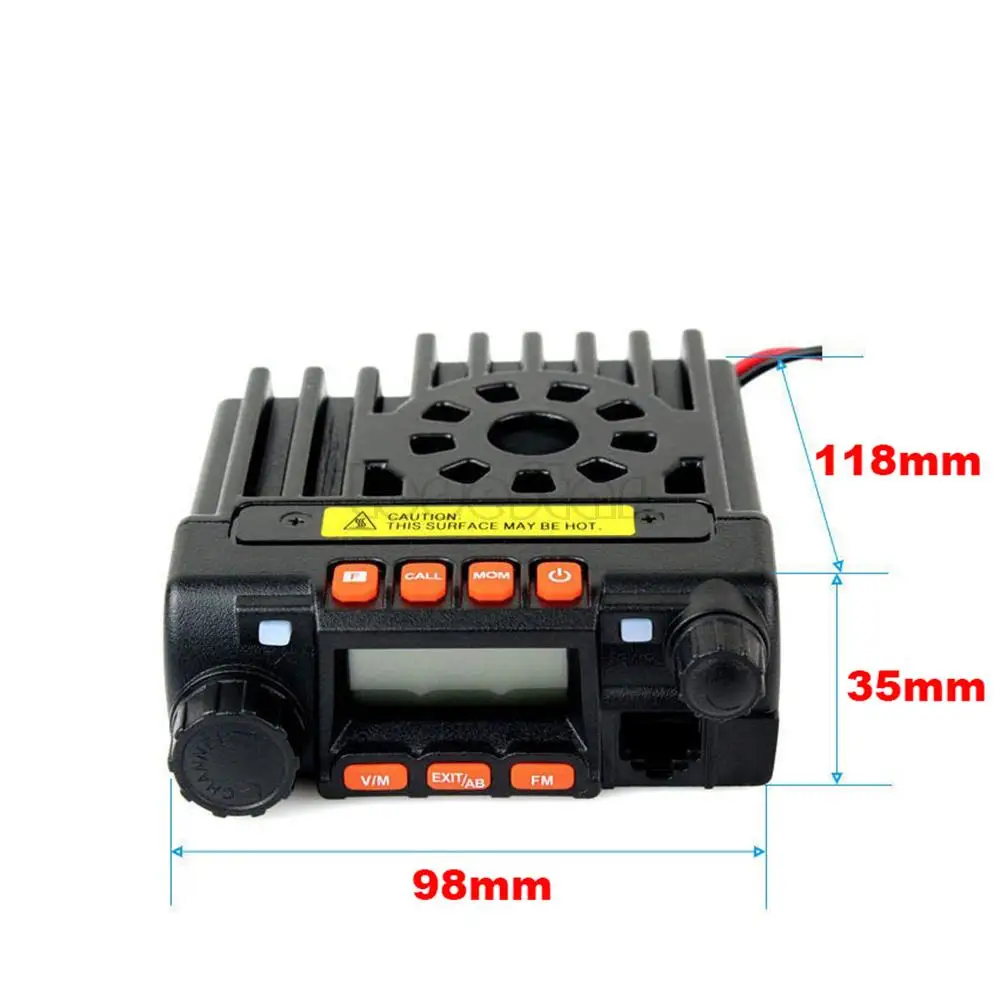 QYT мини автомобильное мобильное радио KT-8900 25 Вт CB радио двухдиапазонный 136-174 МГц и 400-480 МГц VHF UHF Двусторонняя рация fm-приемопередатчик
