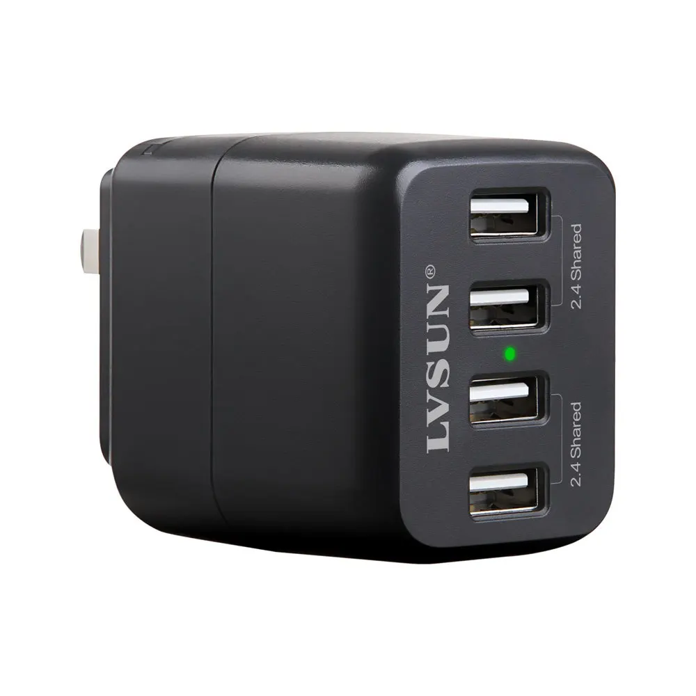 UDOLI Европа США Великобритания Австралия KR 4 порта USB настенное зарядное устройство 5 В 2.4A зарядное устройство с 3 портами для мобильных телефонов/планшетных ПК/iPad/iPod/iPhone 4 5