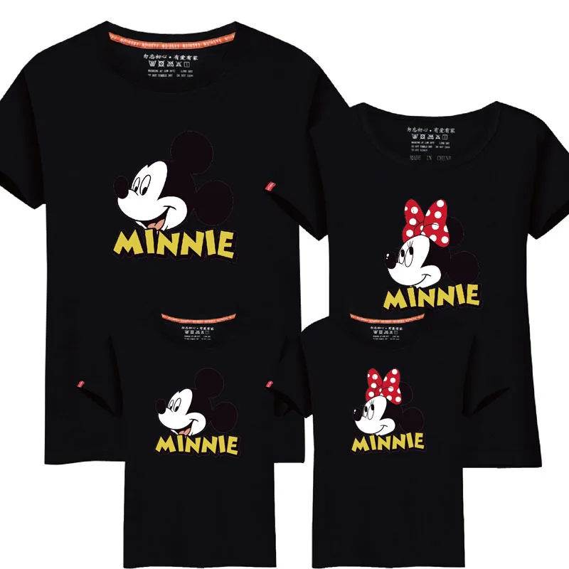 

LYTLM Mickey Matching Mother Daughter Clothes Minnie Mom and Son Matching Clothes Family T Shirt Vestidos Mama e Hija Tshirts
