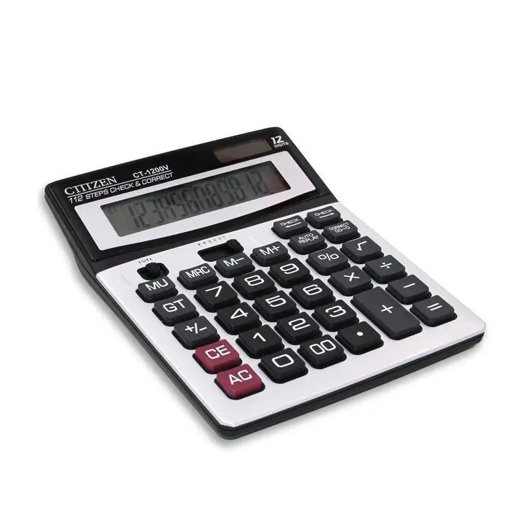 2019 جديد DM-1200V المالية 12 أرقام البطارية الشمسية المزدوجة الطاقة سطح المكتب حاسبة اللوازم المكتبية r15