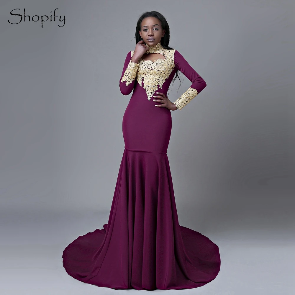 purple and gold formal dresses