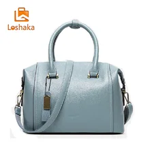 LOSHAKA Marcas Famosas Bolsos de Las Mujeres Bolsos de Cuero Sólido de La Manera 2017 de Hombro Del Verano Bolsa de Boston Bolso Ocasional