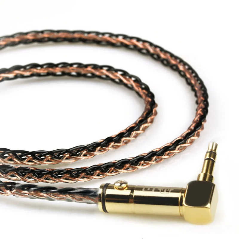 

XIAOFAN BNDc 8 Core Single crystal copper Upgrade Cable 2.5/3.5/4.4mm Balanced Cable With MMCX/2pin Connector For ie80 se846 535