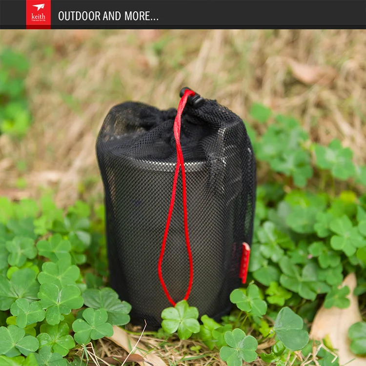 Titanio ligero vapor olla de Camping al aire libre senderismo Backpaking Pinic multifunción vapor arroz Cocina