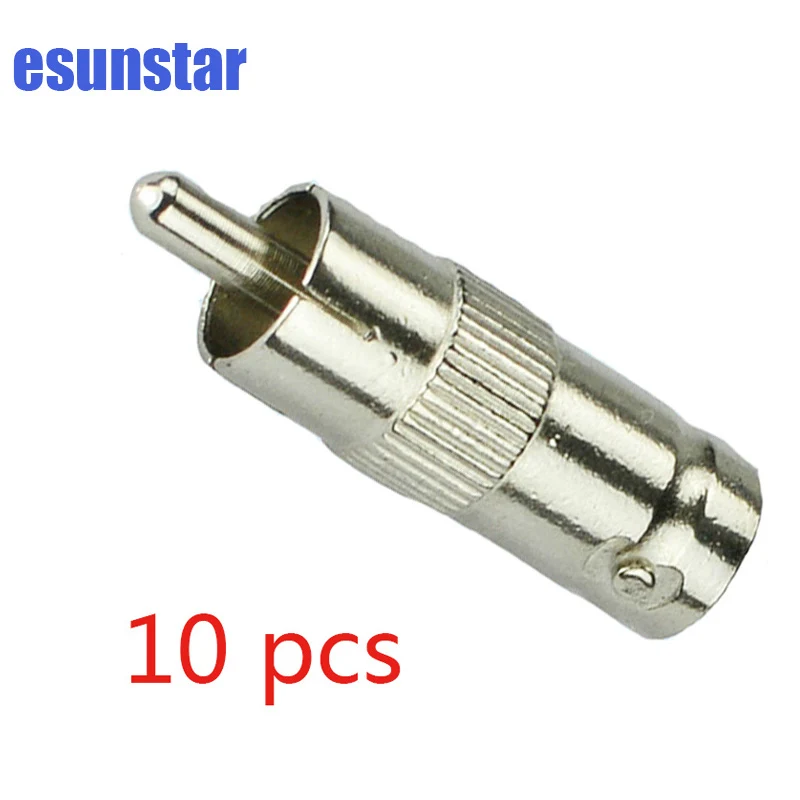 10x RCA Male to BNC Female Coax Cable Connector Adapter Plug CCTV Camera | Безопасность и защита